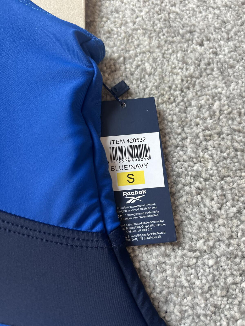 Reebok blue & navy swimsuit, size 10