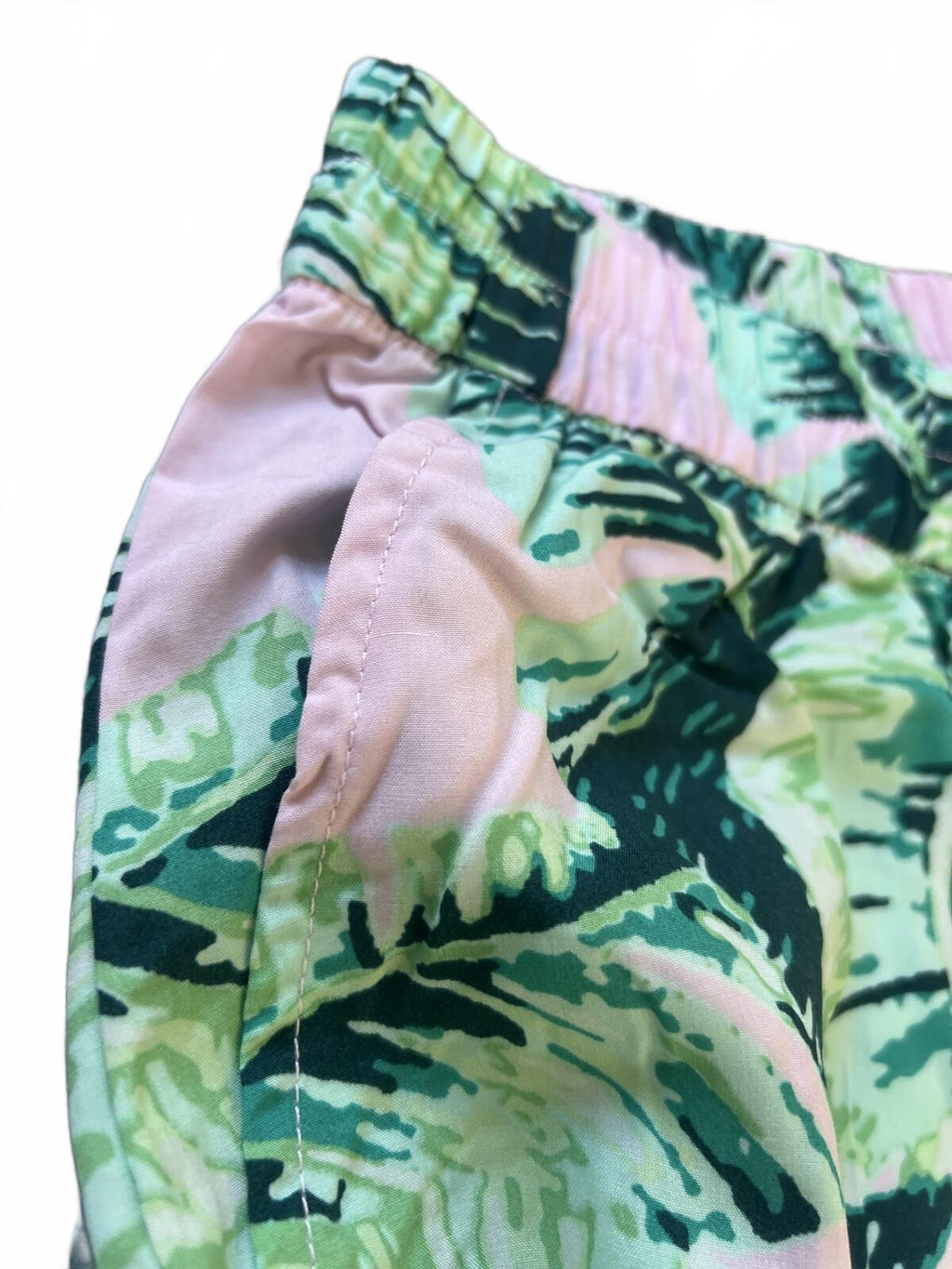 Margaritaville green & pink wide leg trousers, size large