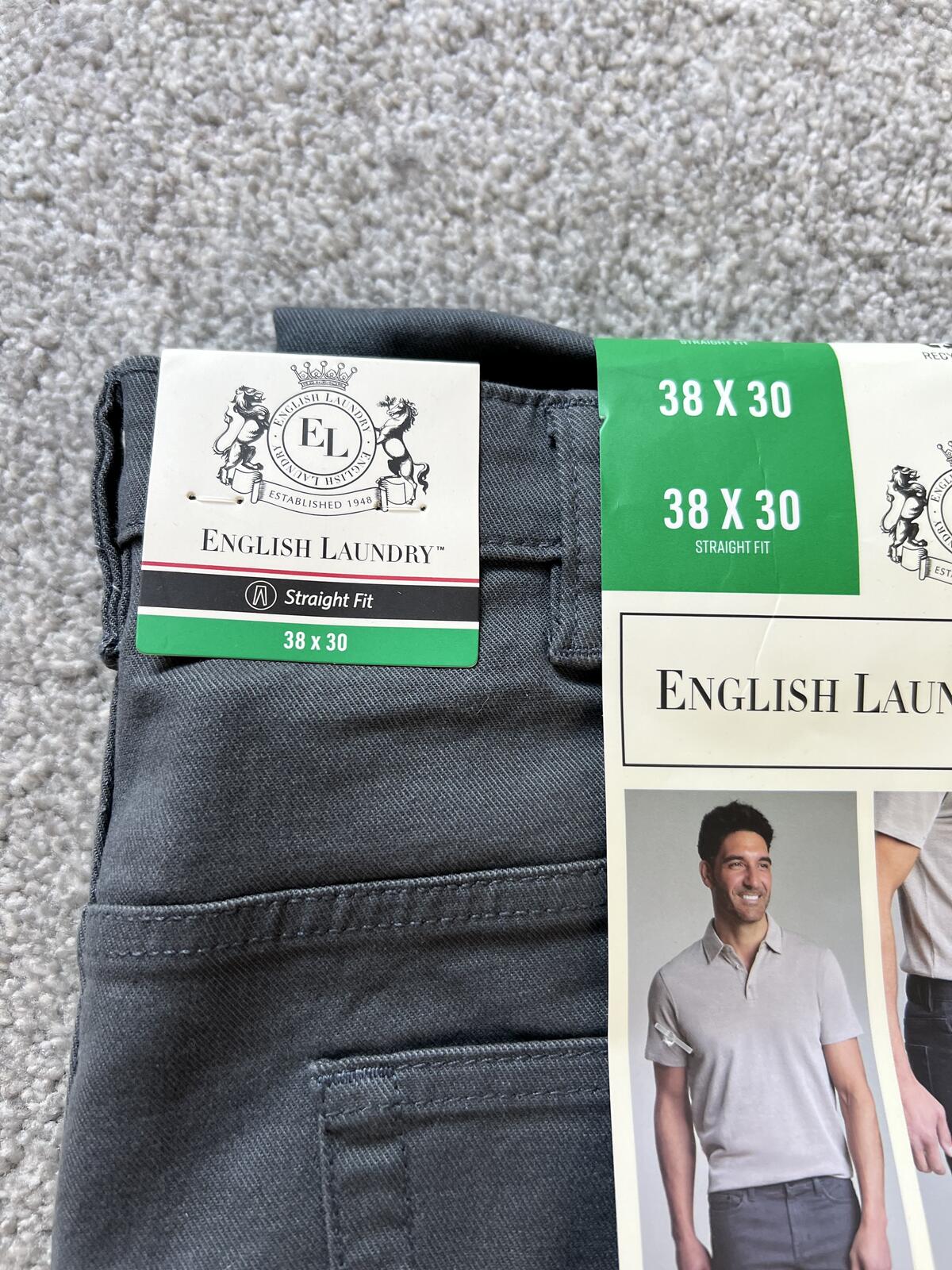 English Laundry grey 365 trousers, size 38” x 30”