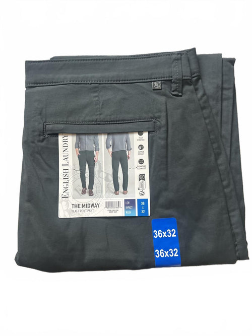 English Laundry deep sea flat front chinos, size 36” x 32”