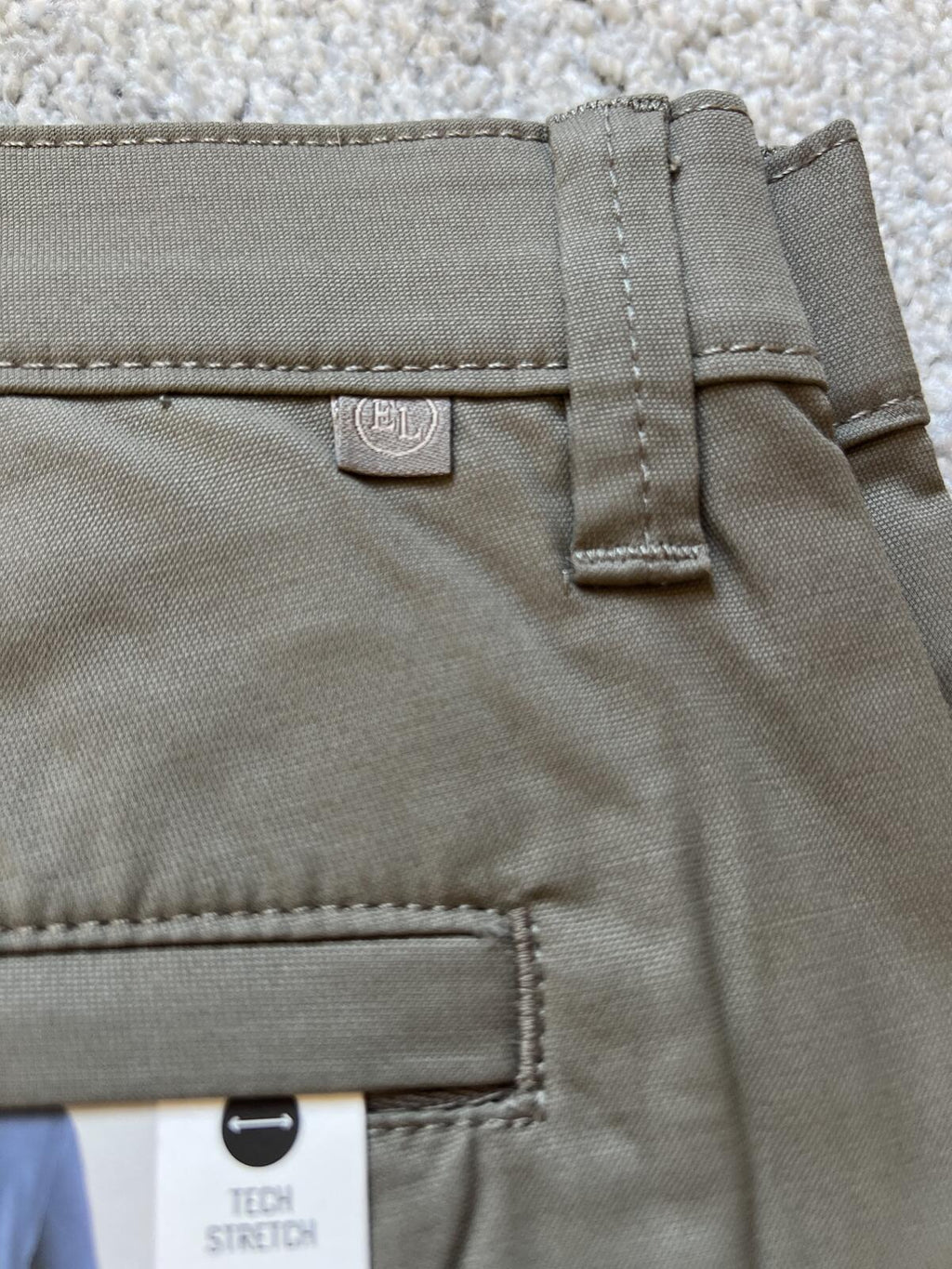 English Laundry mushroom flat front chinos, size 32” x 32”