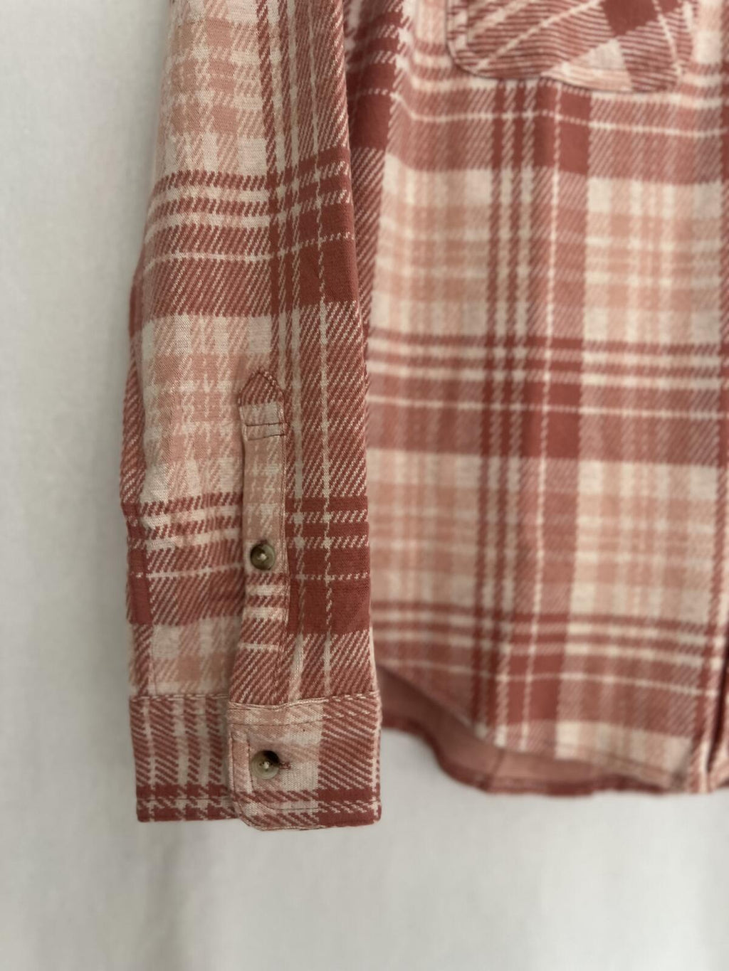 Jachs Girlfriend soft feel pink check shirt, size small