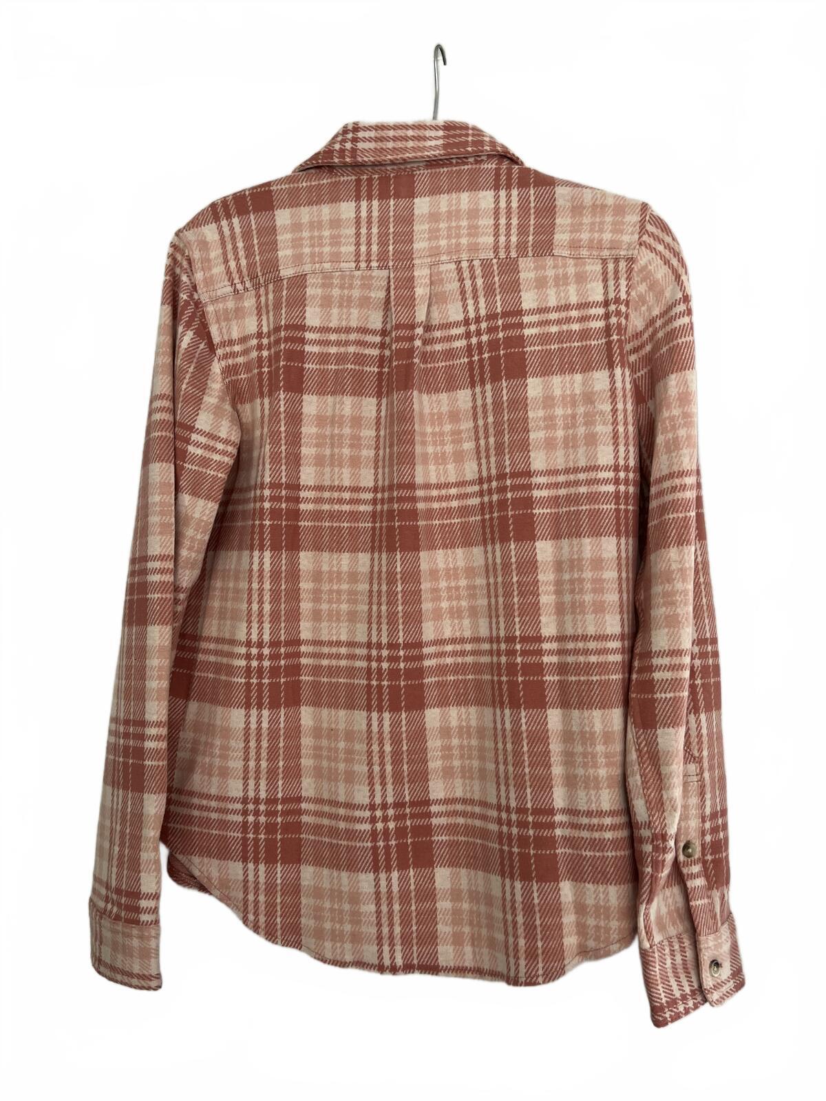 Jachs Girlfriend soft feel pink check shirt, size small