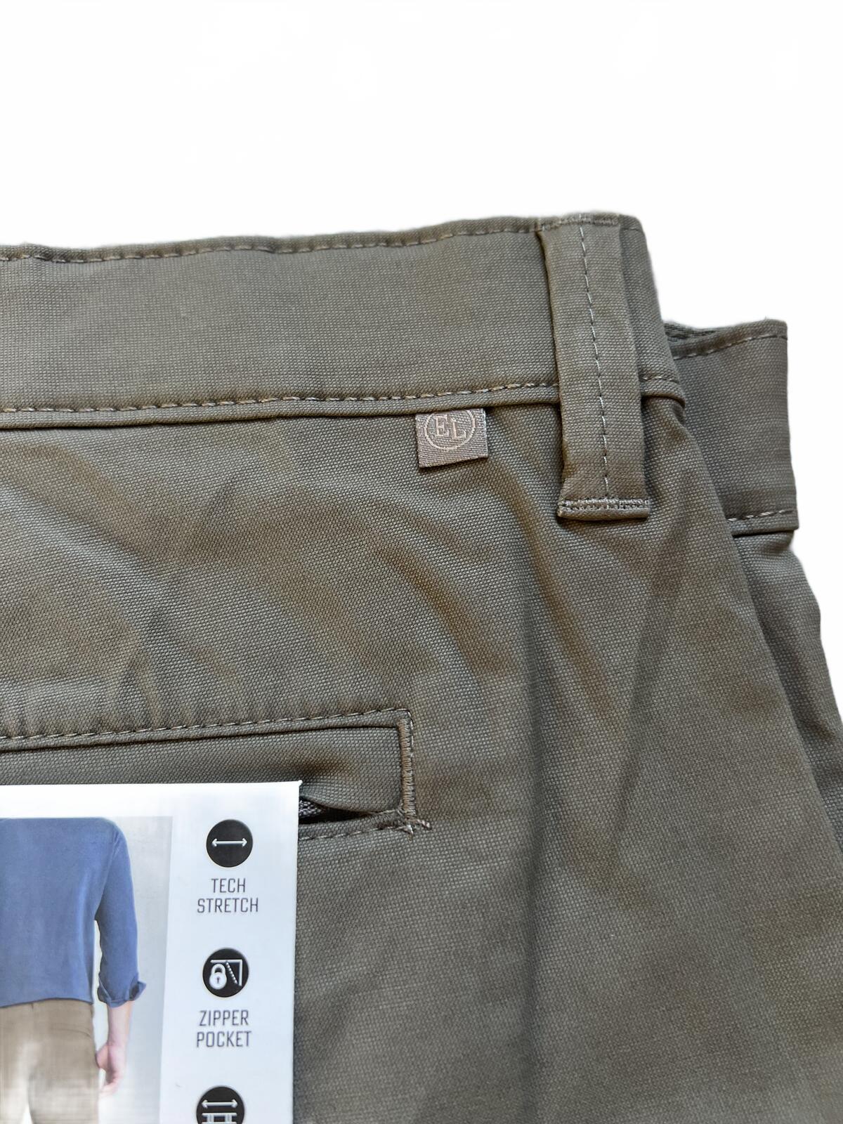 English Laundry khaki flat front chinos, size 40” x 30”