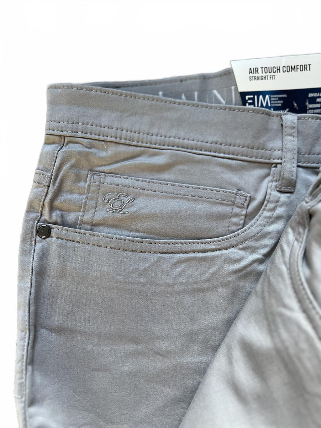 English Laundry grey 5-pocket chinos, size 40” x 32”