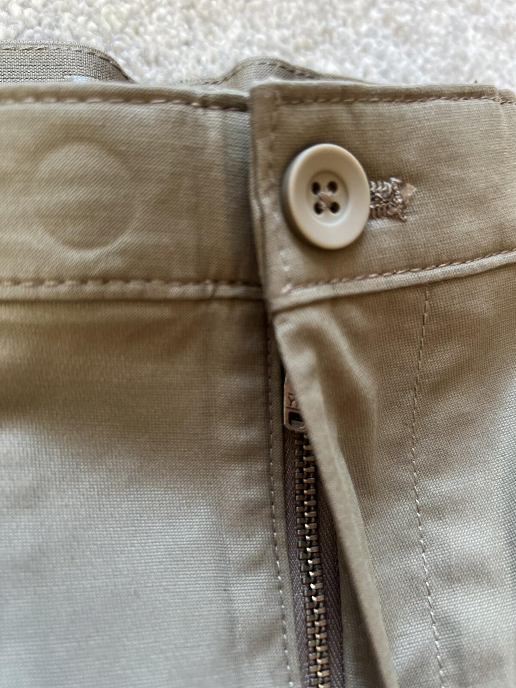 English Laundry mushroom flat front chinos, size 40” x 32”