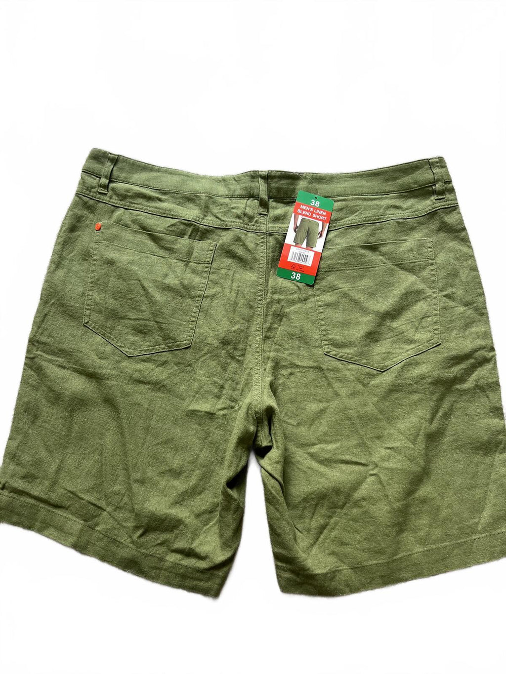 Swims green linen blend shorts, size 38” waist