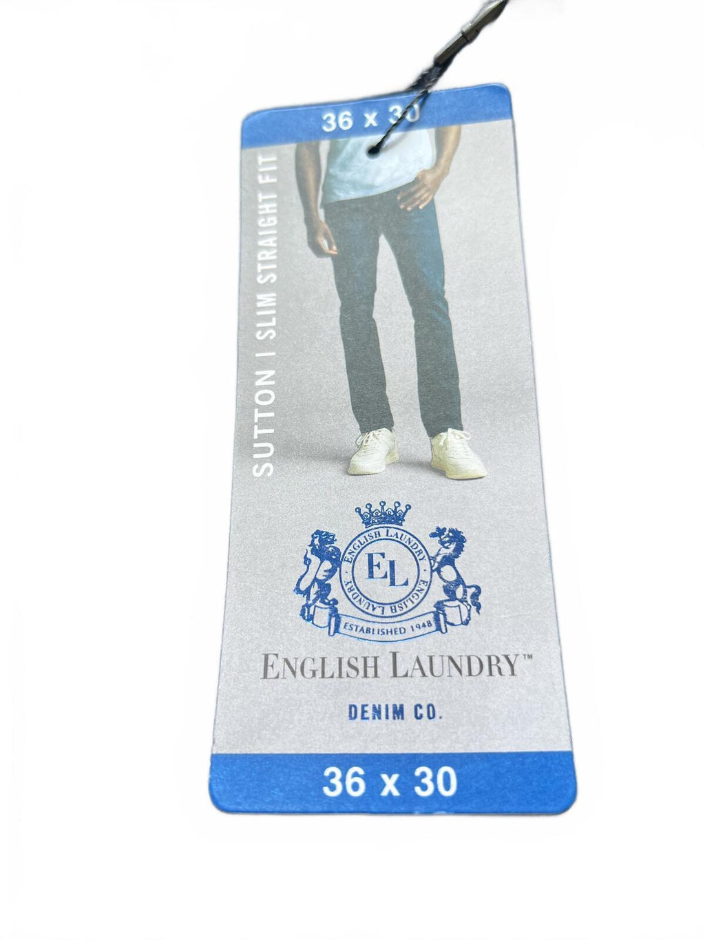 English Laundry ink blue straight fit jeans, size 36” x 30”