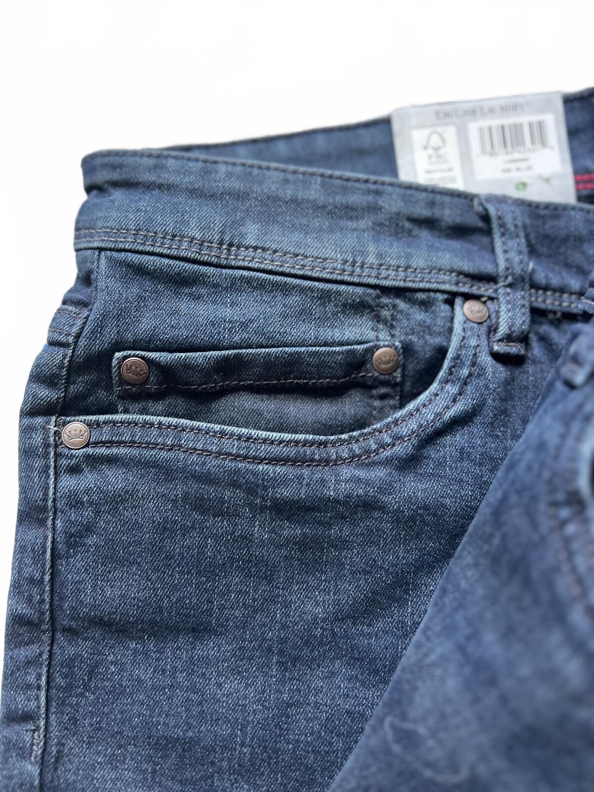 English Laundry ink blue straight fit jeans, size 36” x 30”