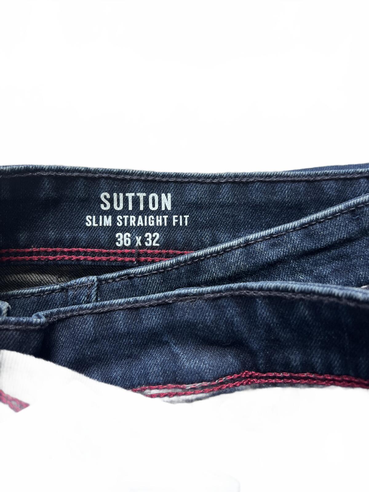 English Laundry ink blue jeans, size 36” x 32”