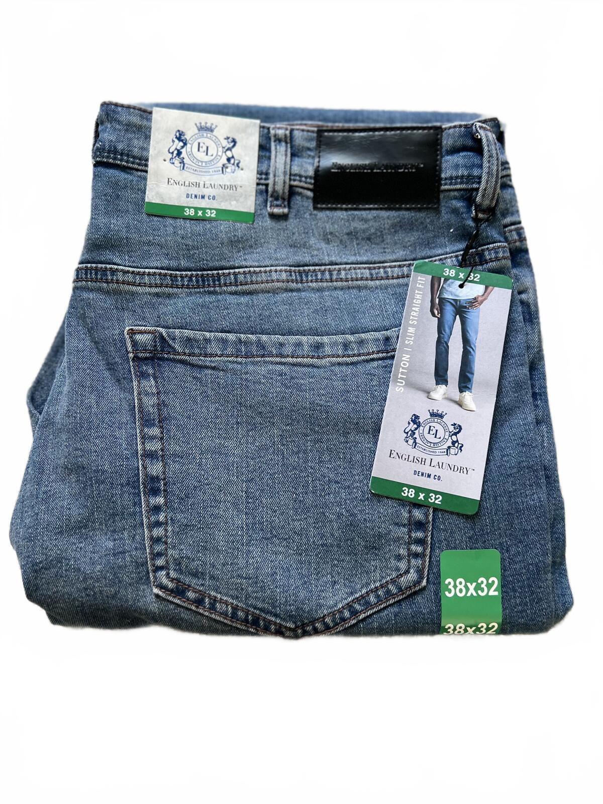 English Laundry light blue jeans, size 38” x 32”