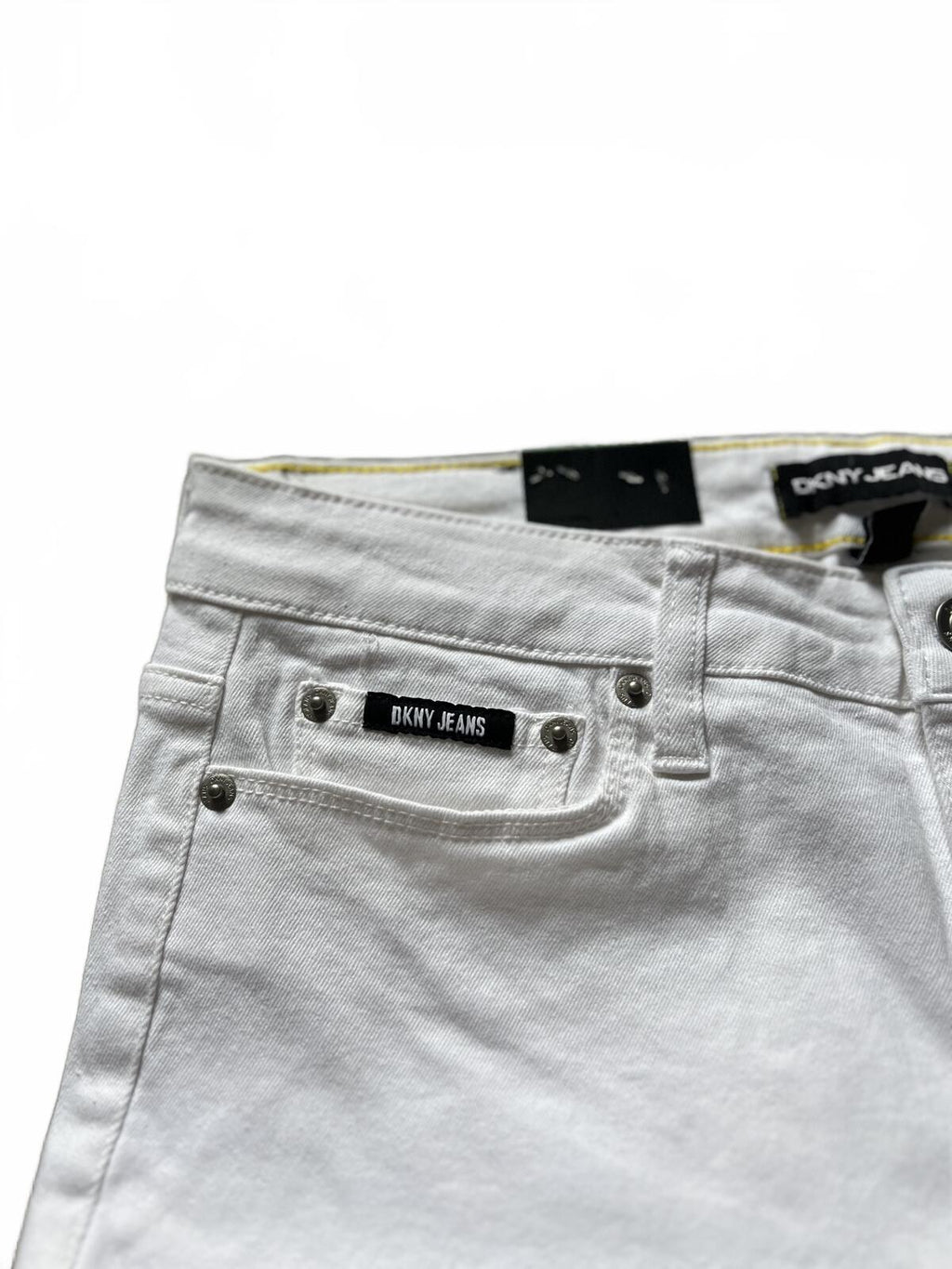 DKNY white cropped jeans, size 12