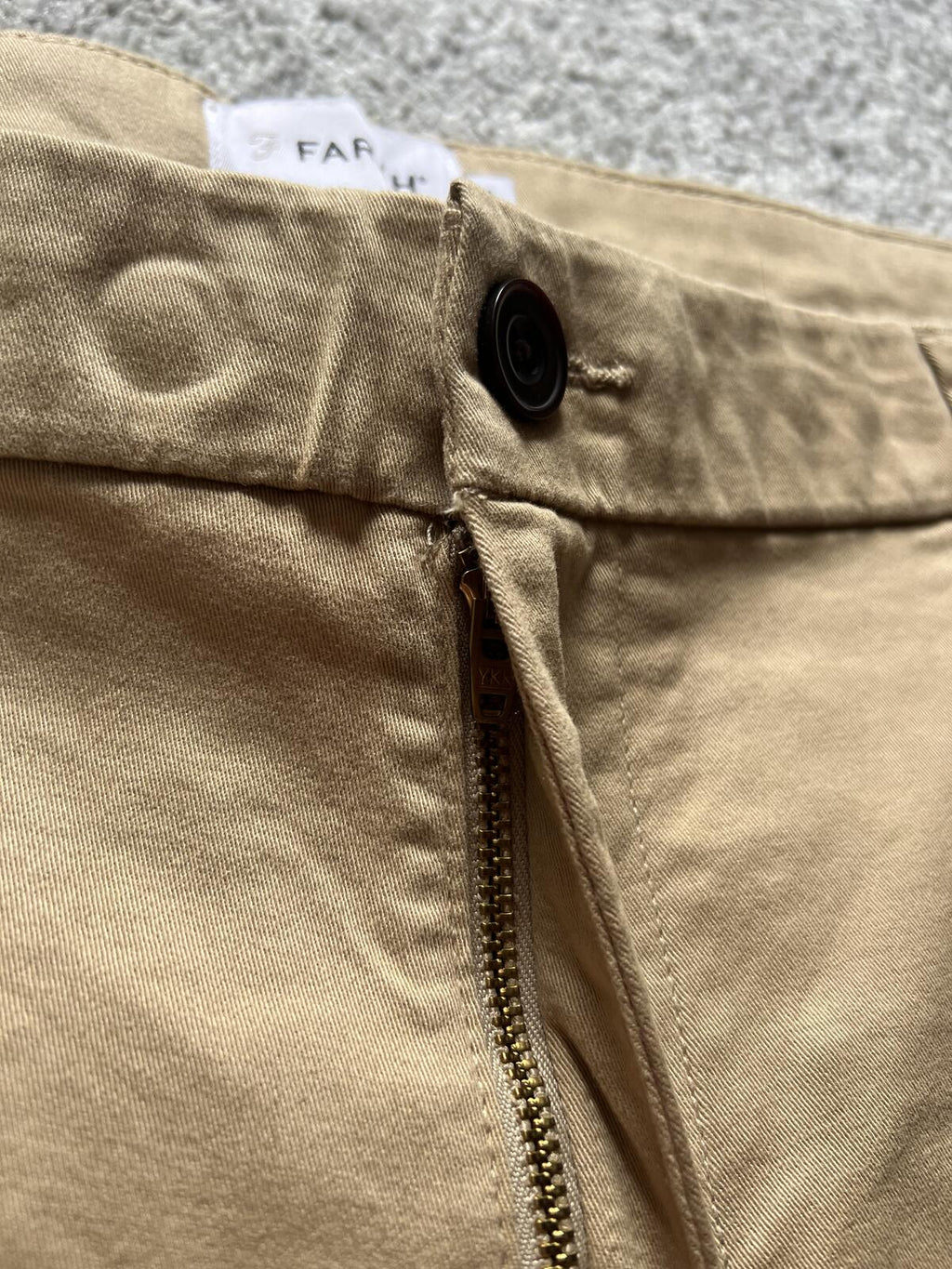 Farah men’s tan chino shorts, size 40” waist