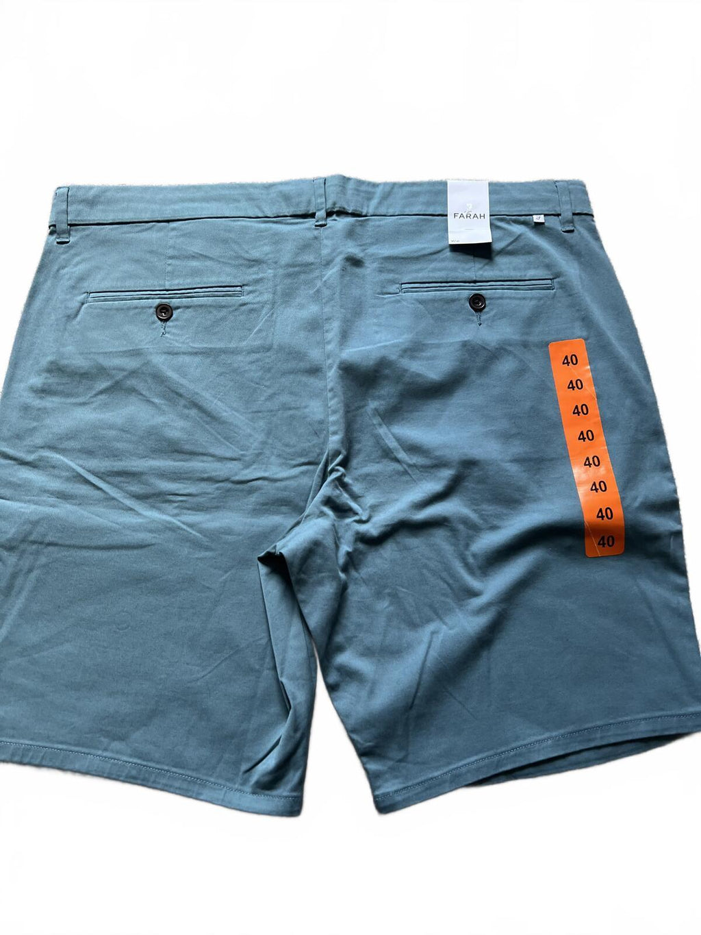Farah men’s blue chino shorts, size 40” waist