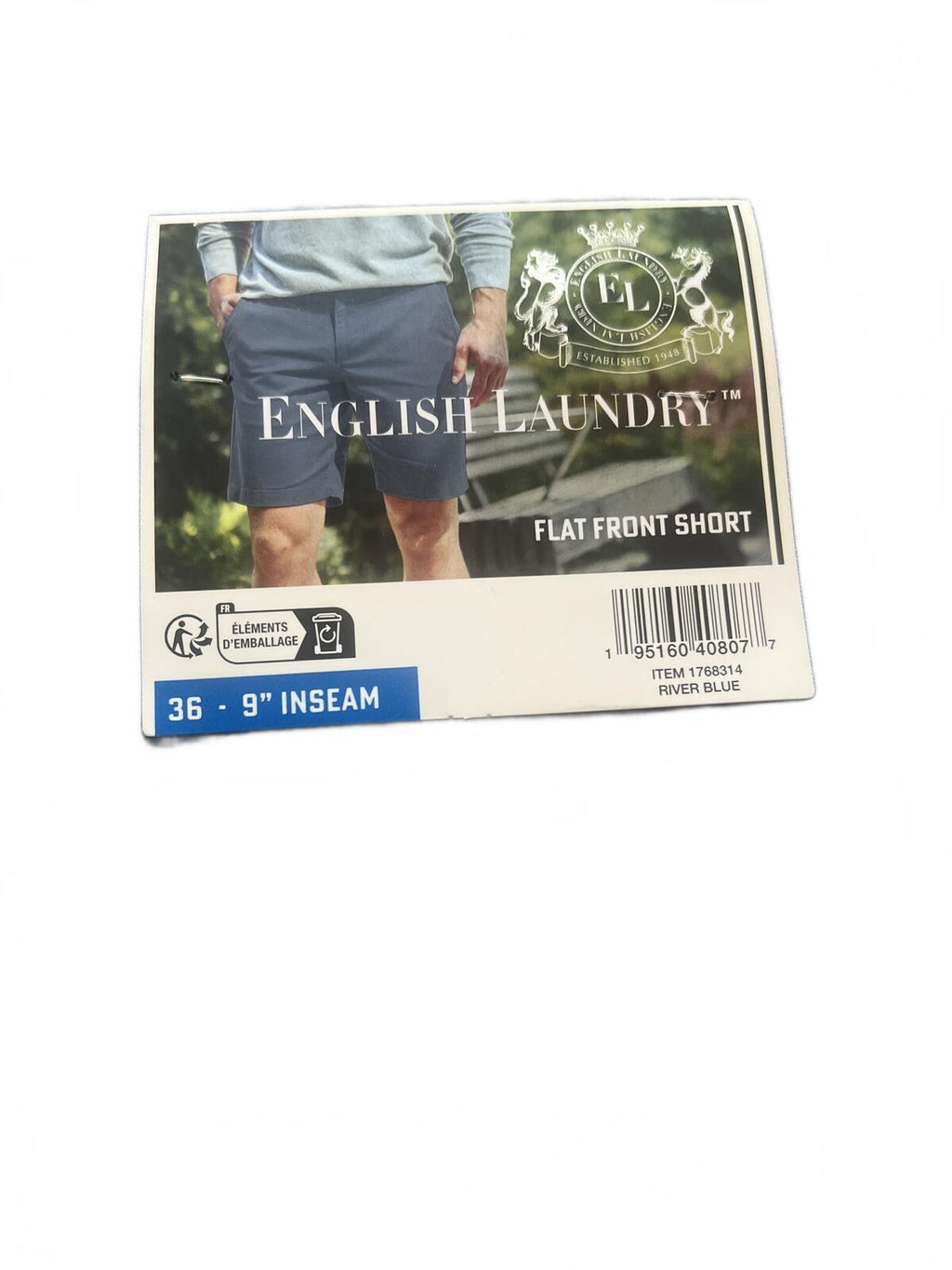 English Laundry blue chino shorts, size 36” waist