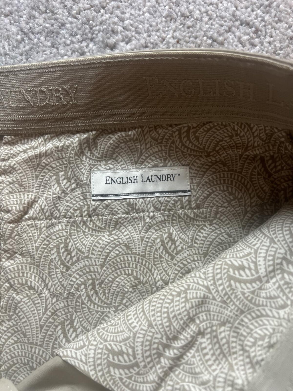 English Laundry Birch chino shorts, size 36” waist