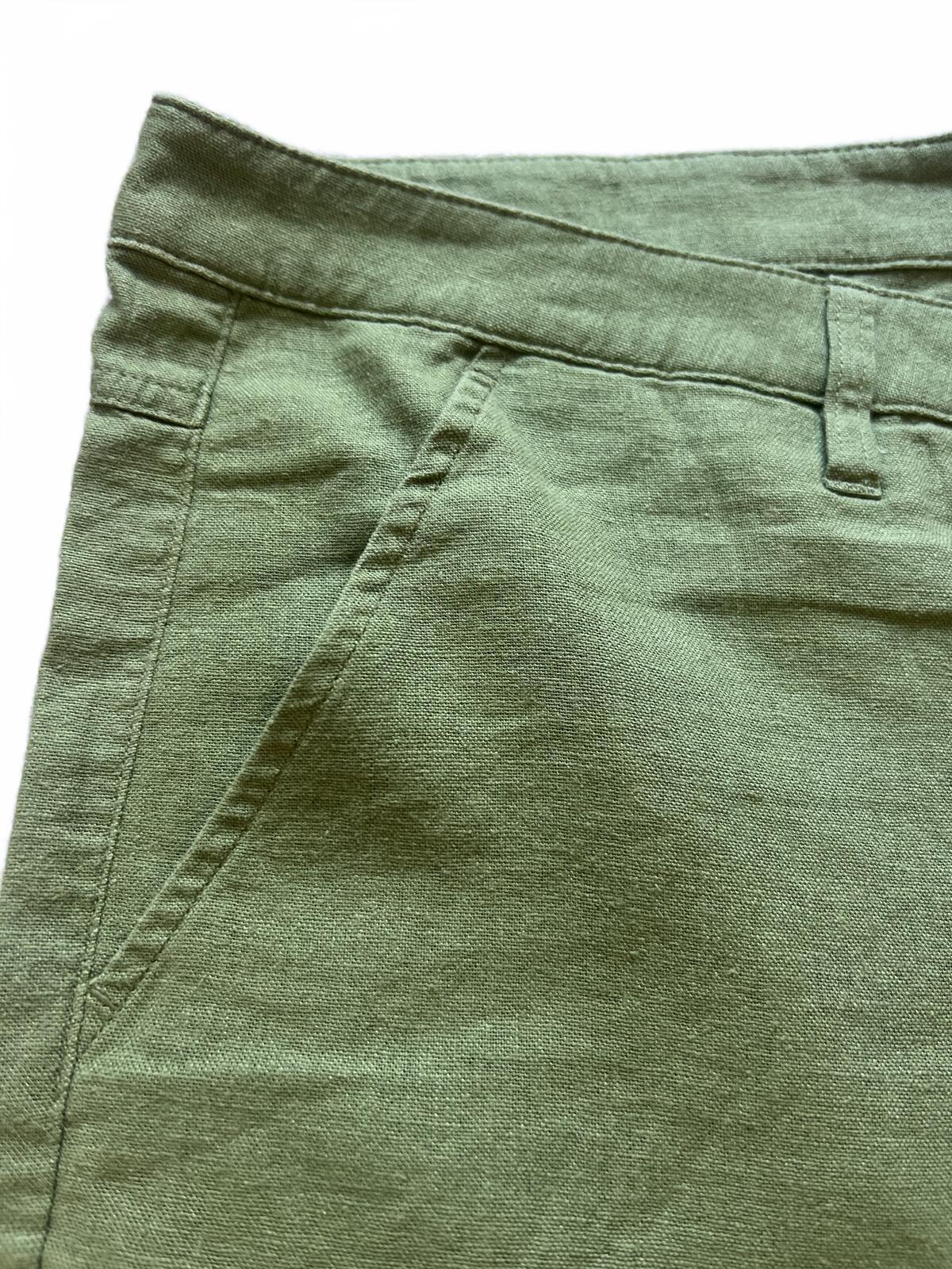 Swims green linen blend shorts, size 40” waist