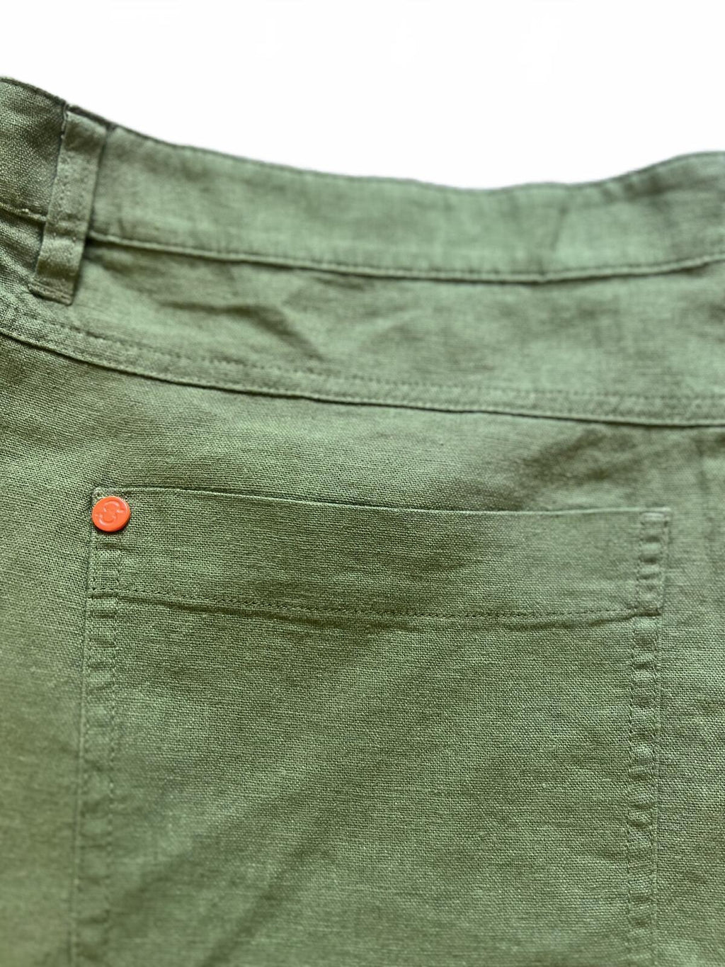 Swims green linen blend shorts, size 40” waist