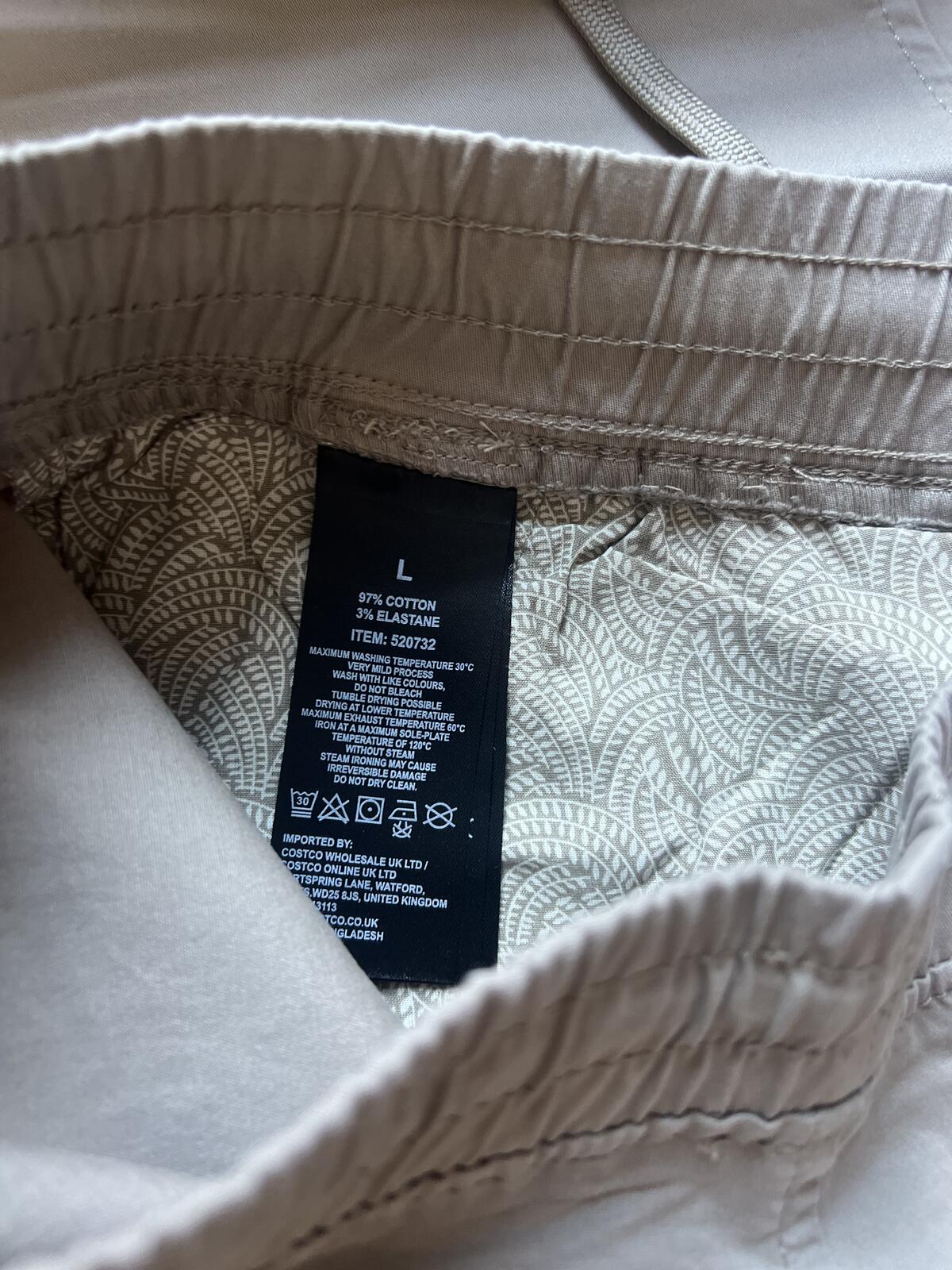 English Laundry vintage khaki elasticated waist chinos, size large