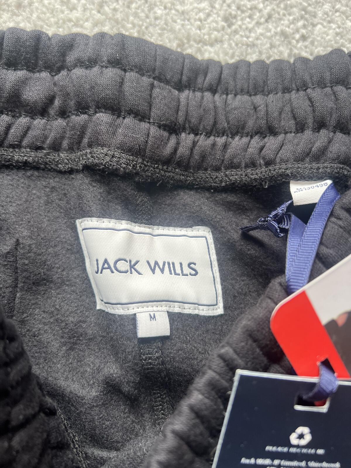 Jack Wills black Balmore shorts, size medium
