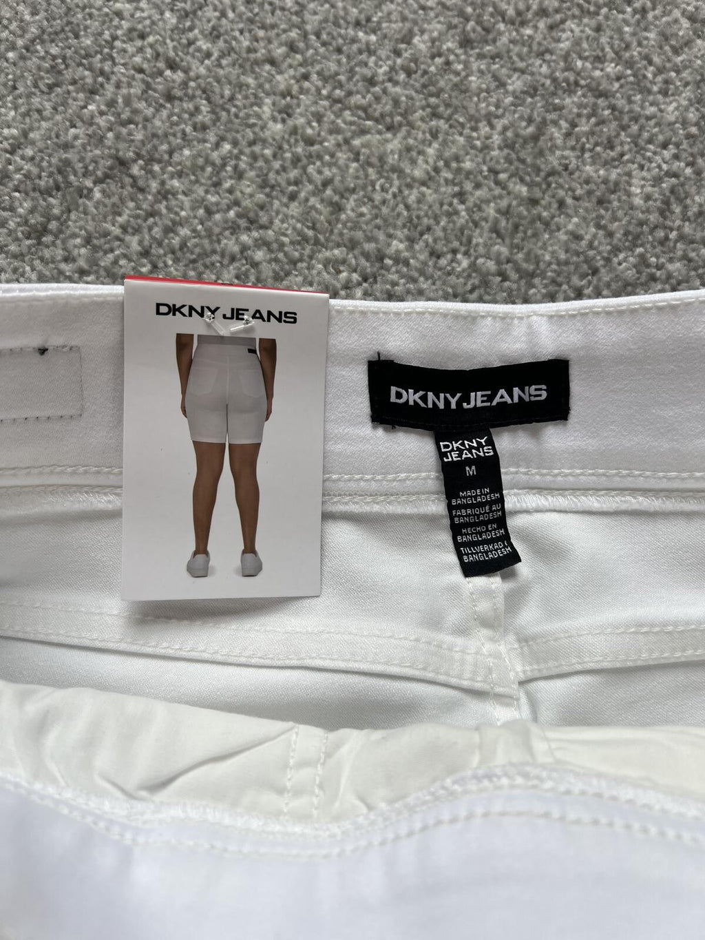 DKNY Jeans white shorts, size medium