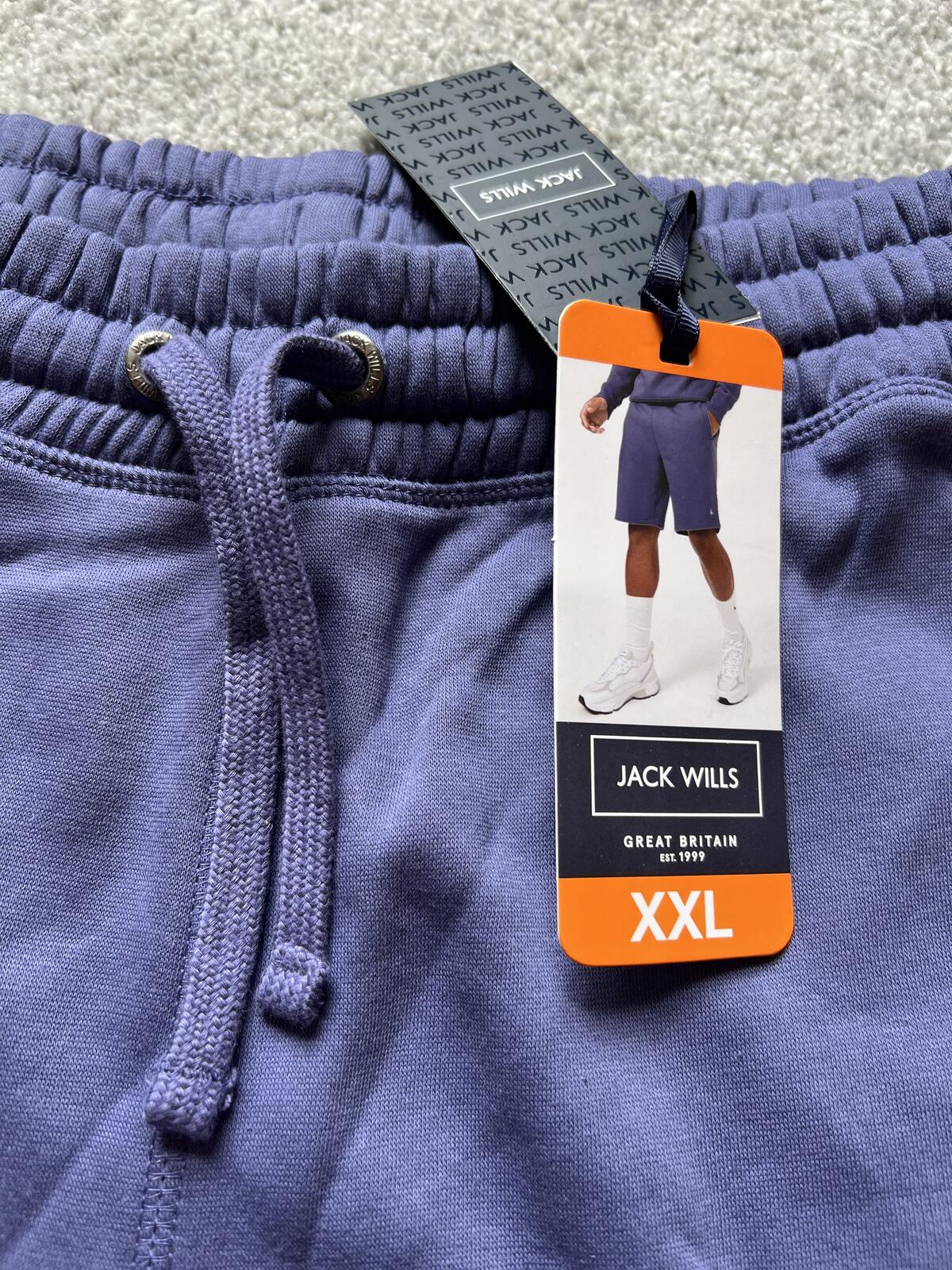 Jack Wills blue elasticated waist shorts, size XXL