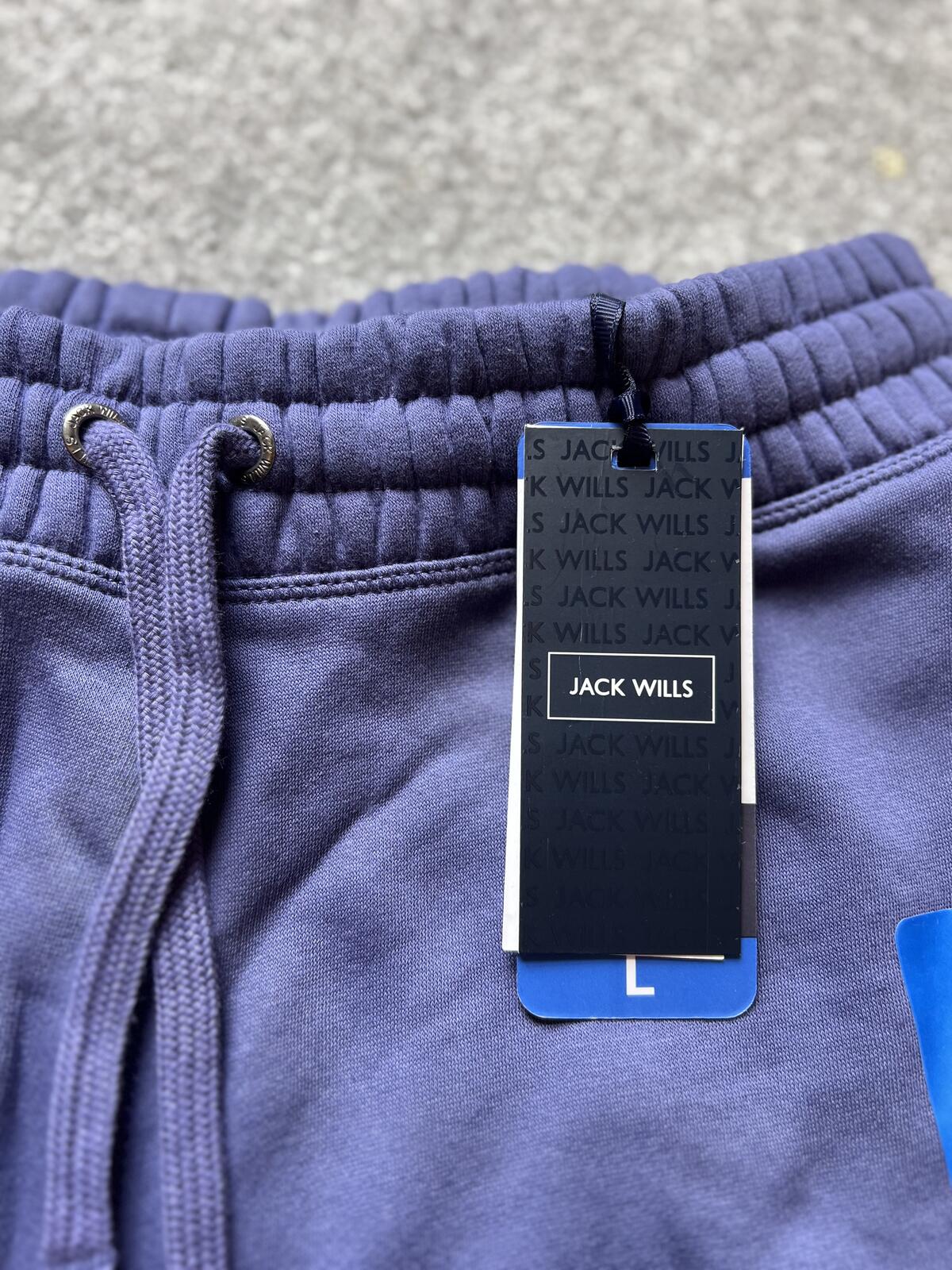 Jack Wills blue elasticated waist shorts, size large