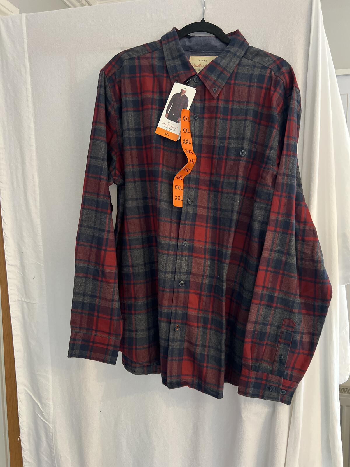 Weatherproof Vintage Red check shirt, size XXL