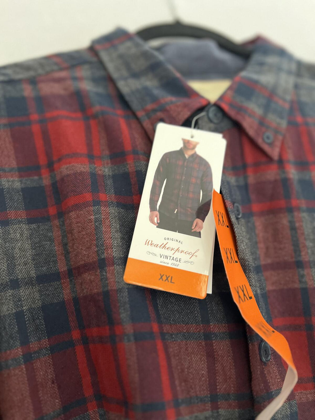 Weatherproof Vintage Red check shirt, size XXL