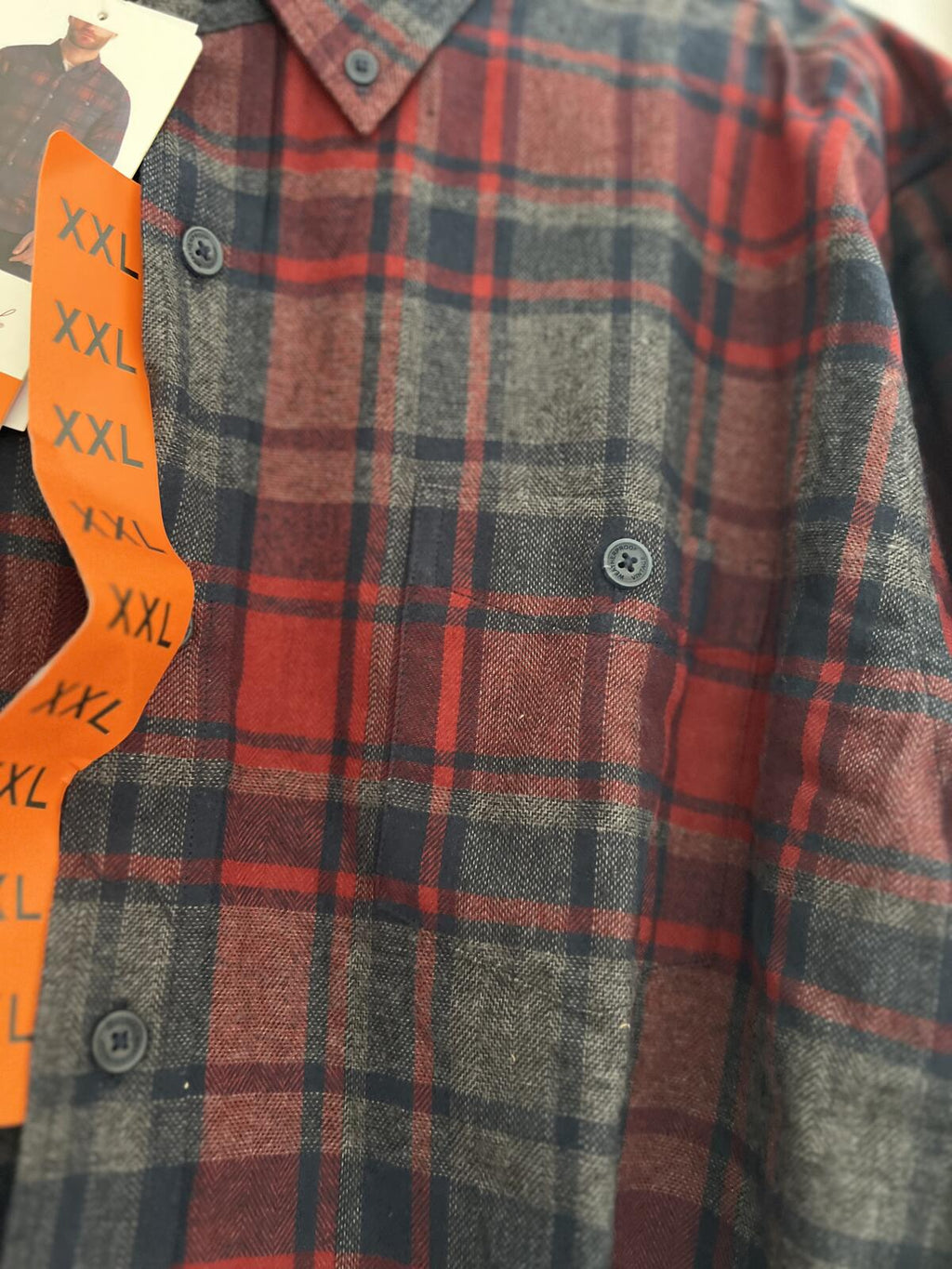 Weatherproof Vintage Red check shirt, size XXL