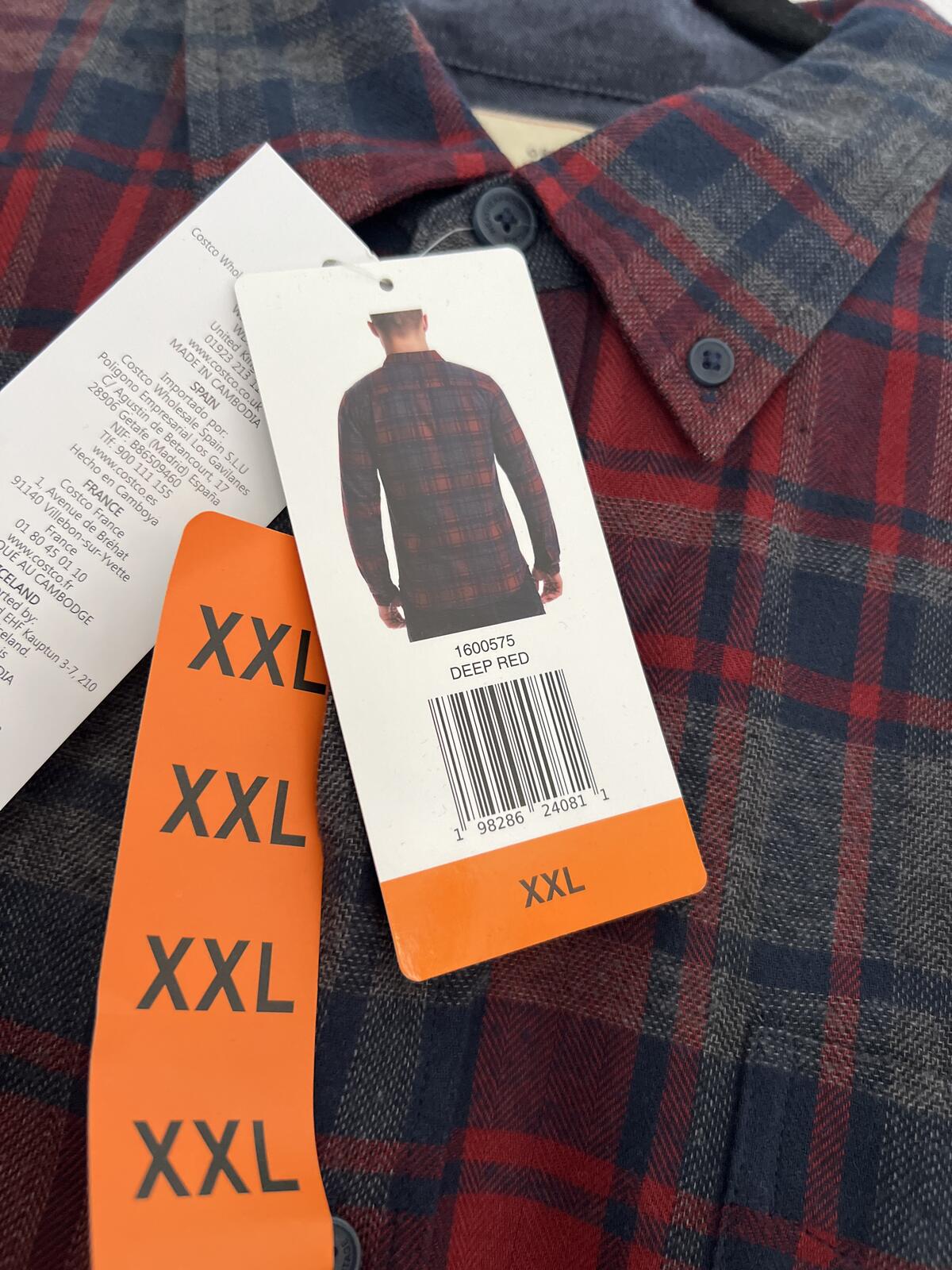 Weatherproof Vintage Red check shirt, size XXL
