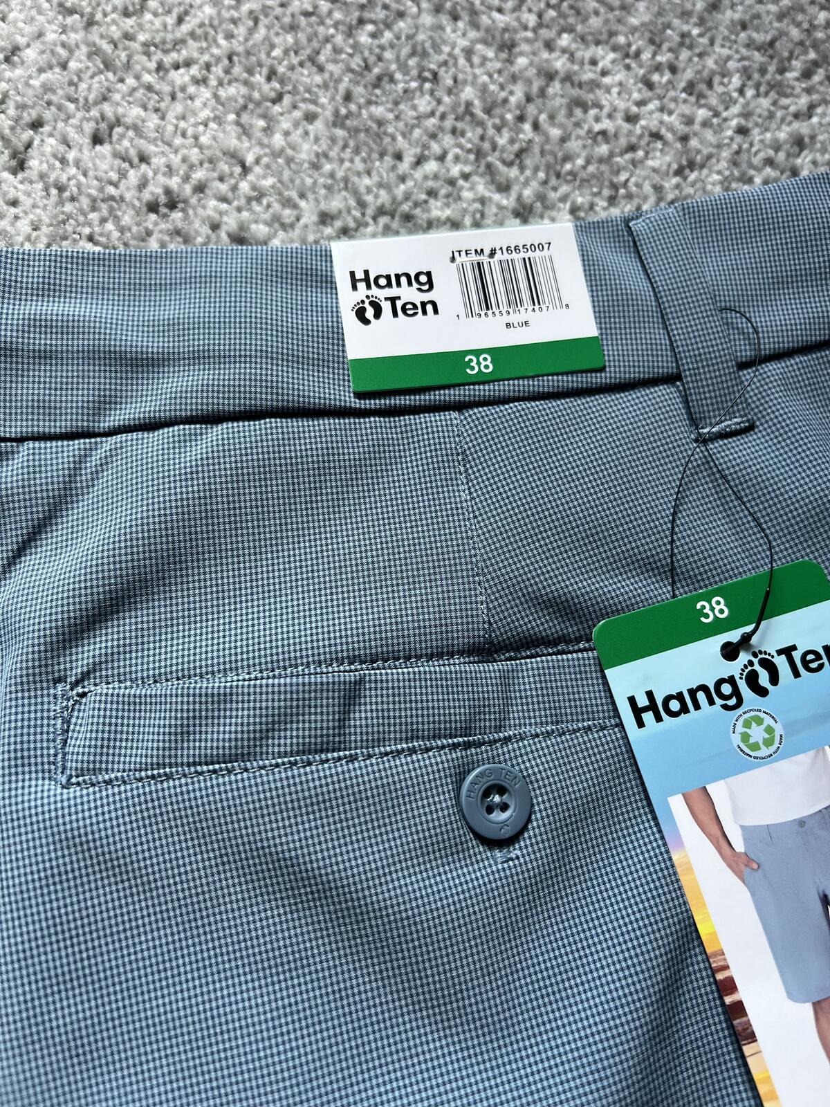 Hang Ten blue chino shorts, size 38” waist