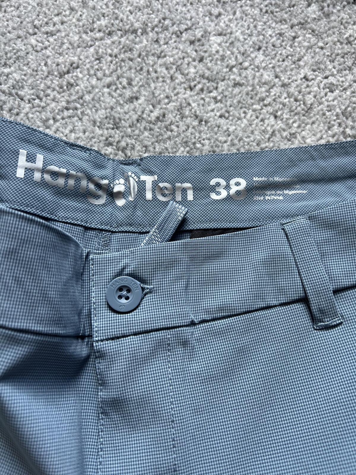 Hang Ten blue chino shorts, size 38” waist