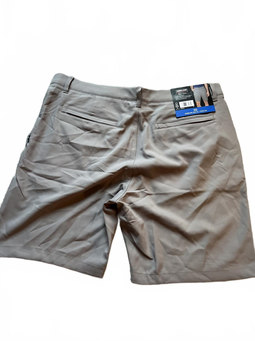Kirkland grey chino shorts, size 36” waist
