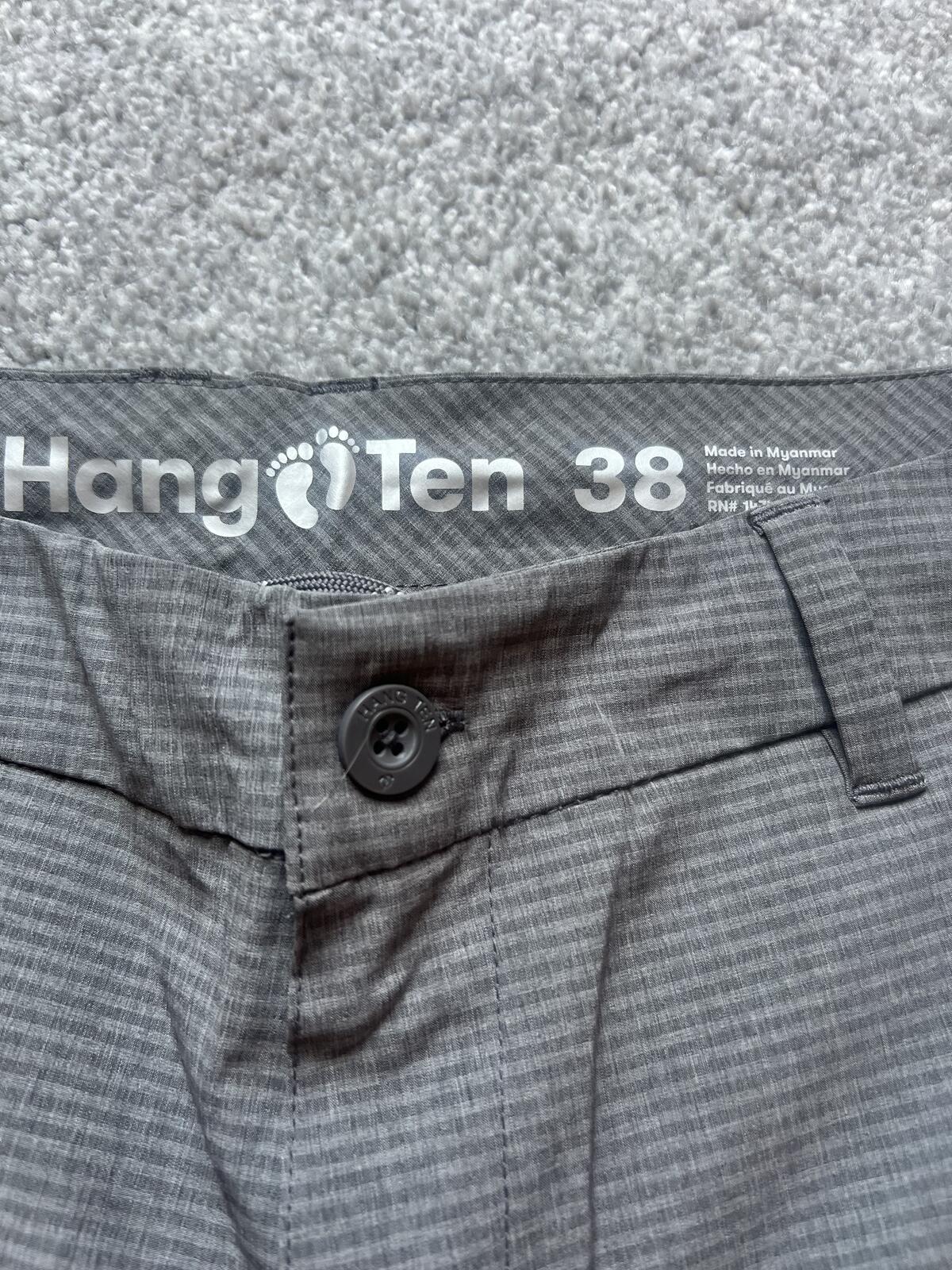 Hang Ten grey chino shorts, size 38” waist