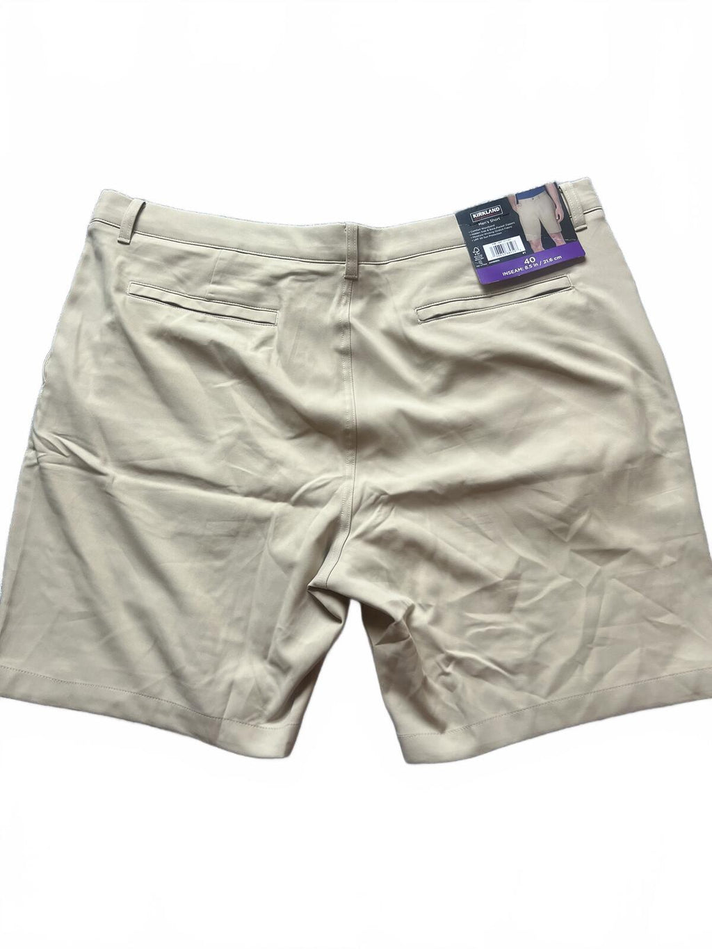 Kirkland beige chino shorts, size 40” waist