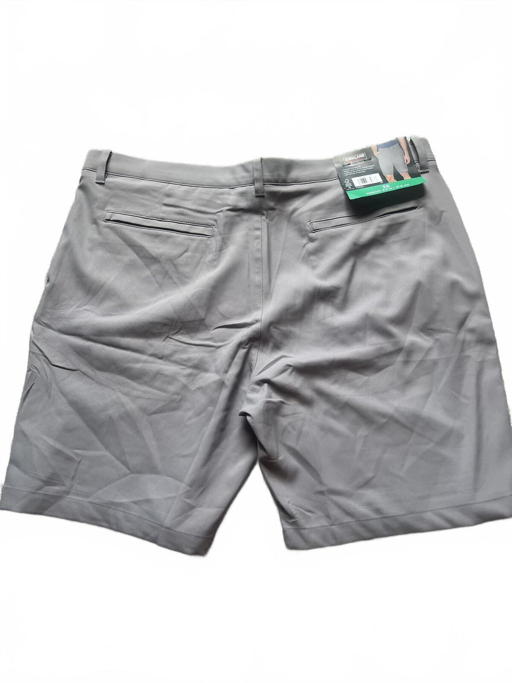 Kirkland grey chino shorts, size 38”