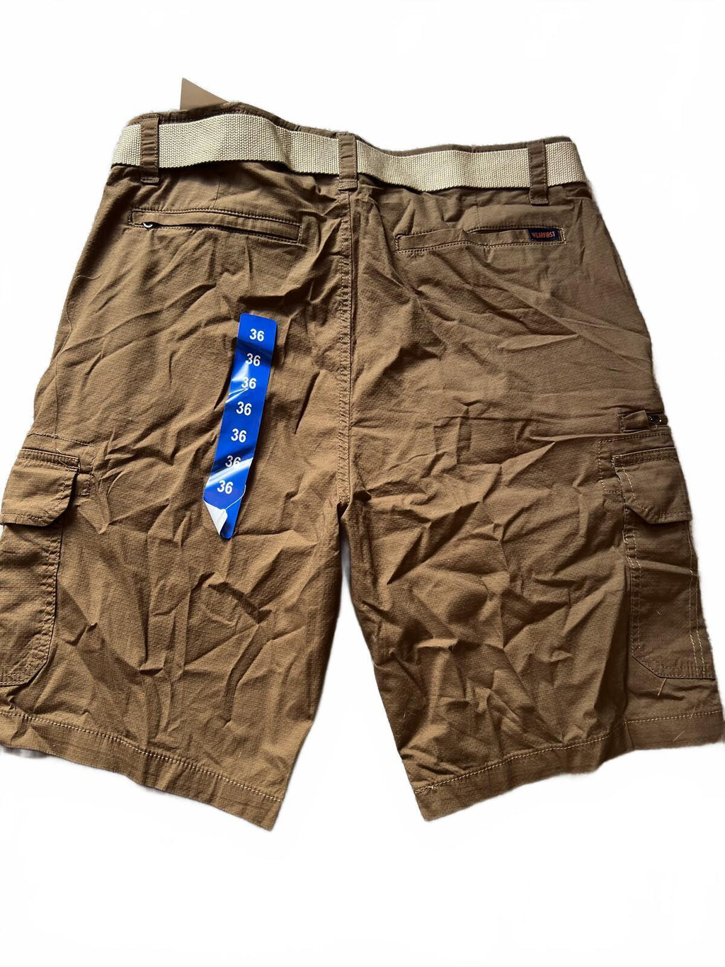 Wearfirst brown cargo shorts, size 36” waist