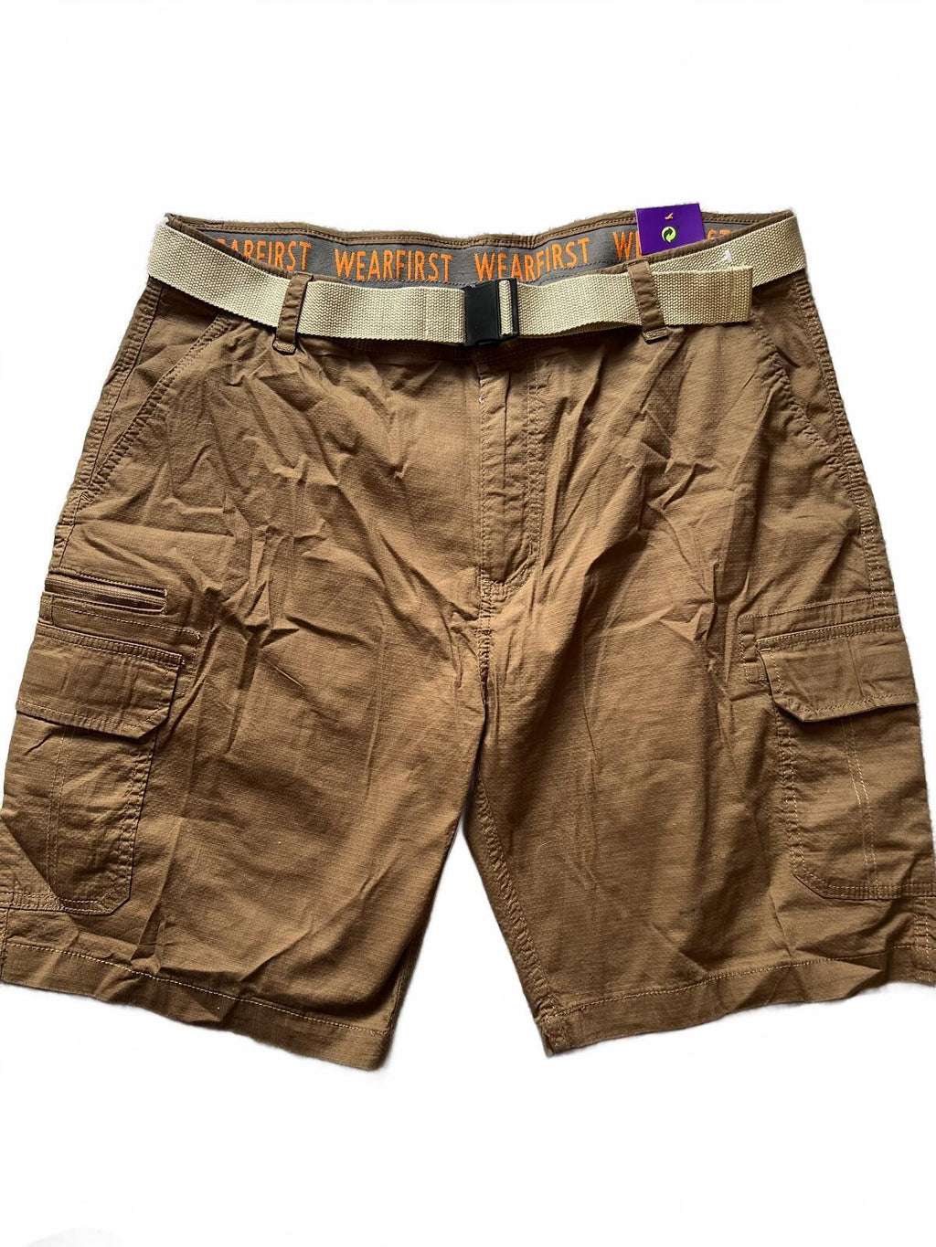 Wearfirst brown cargo shorts, size 40” waist