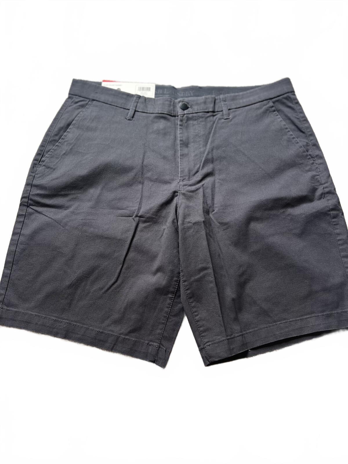 English Laundry dark grey chino shorts, size 34” waist