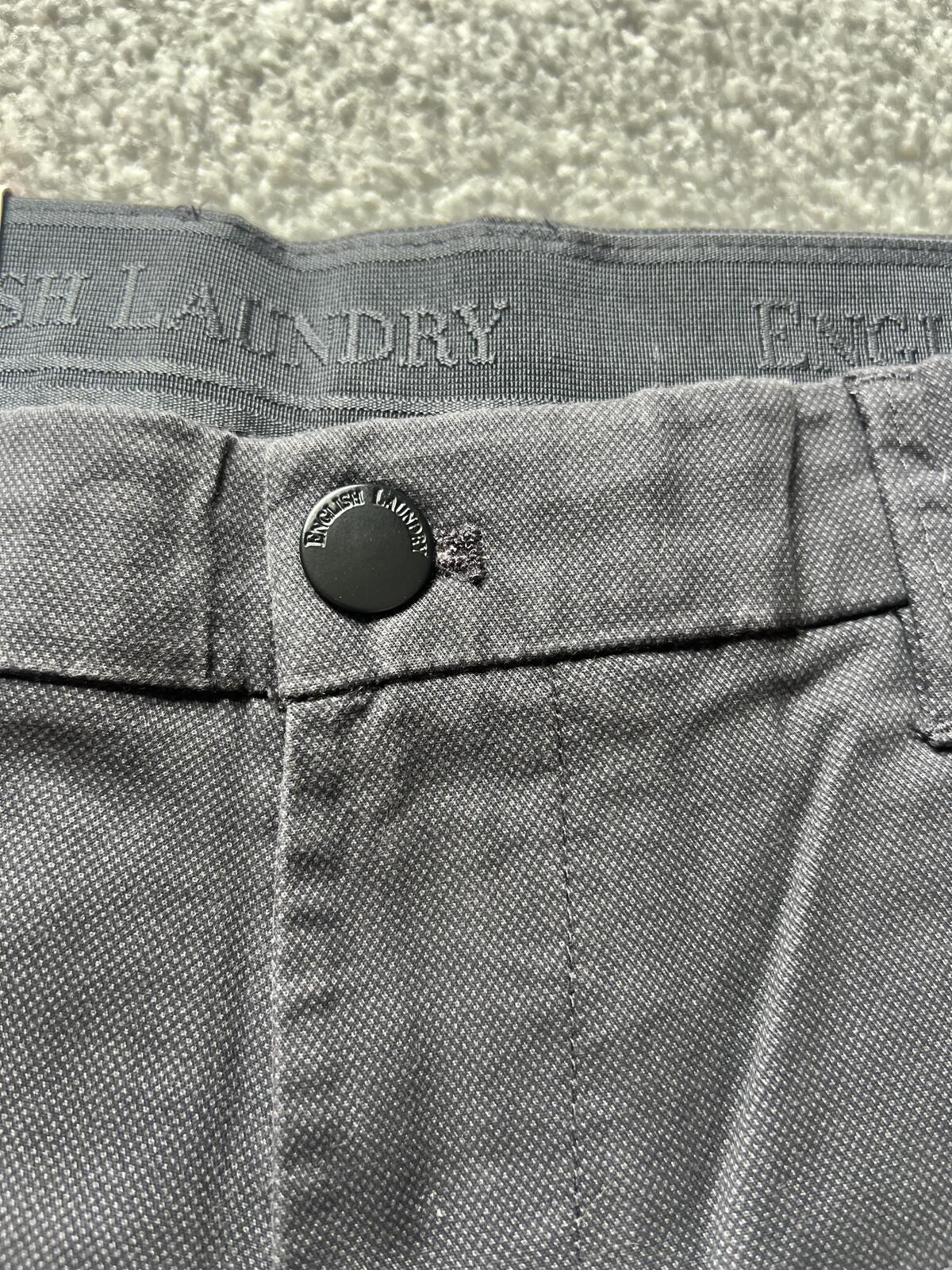 English Laundry dark grey chino shorts, size 34” waist