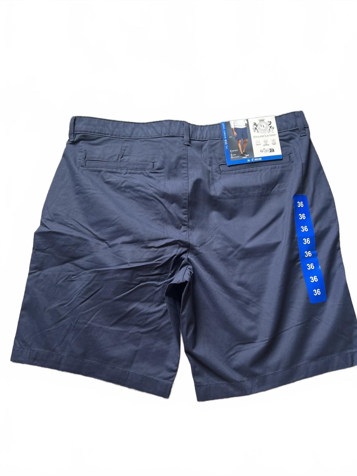 English Laundry college blue chino shorts, size 36” waist