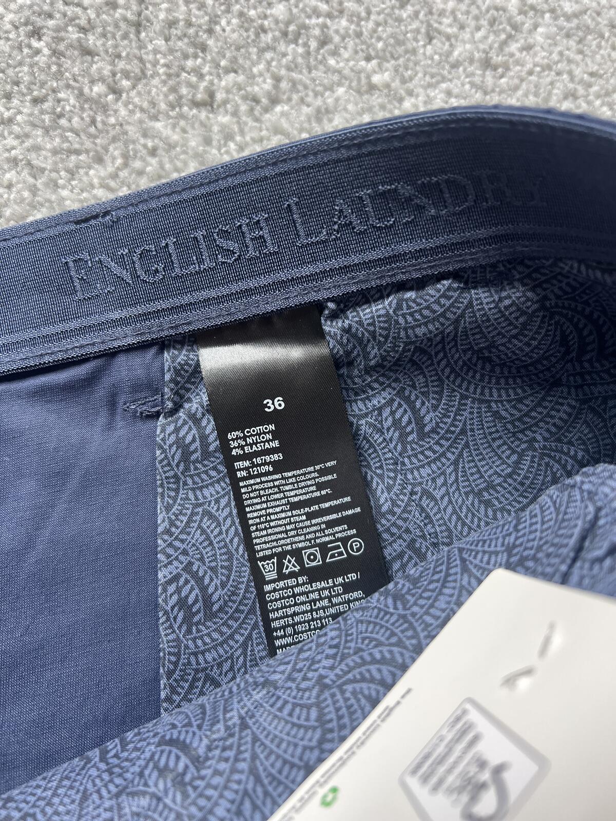 English Laundry college blue chino shorts, size 36” waist