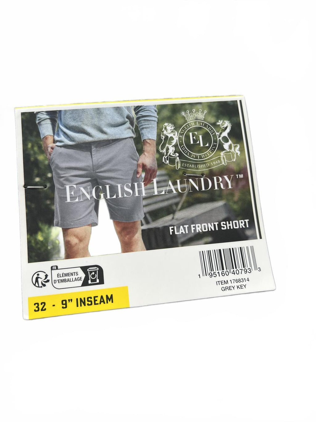 English Laundry grey flat front chinos, size 32” waist