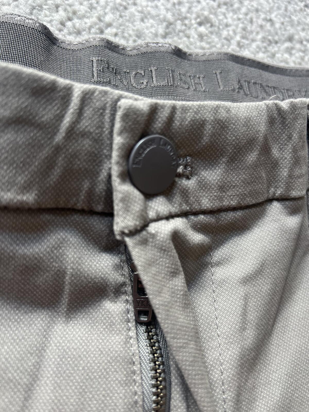 English Laundry grey flat front chinos, size 32” waist
