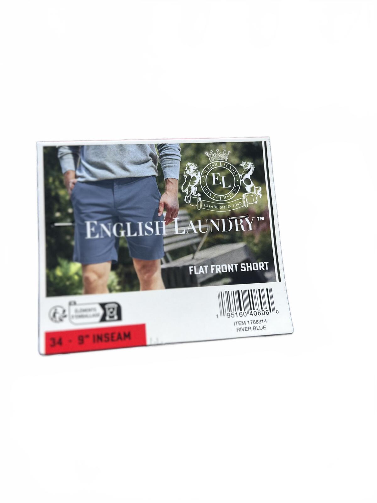 English Laundry blue chino shorts, size 34” waist
