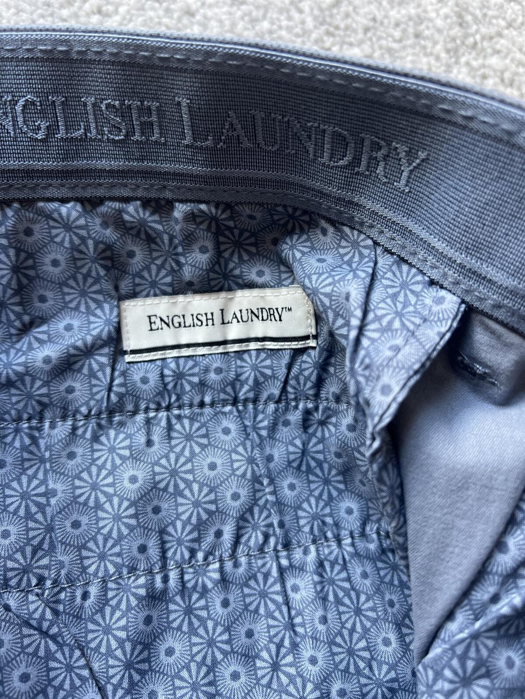 English Laundry blue chino shorts, size 34” waist