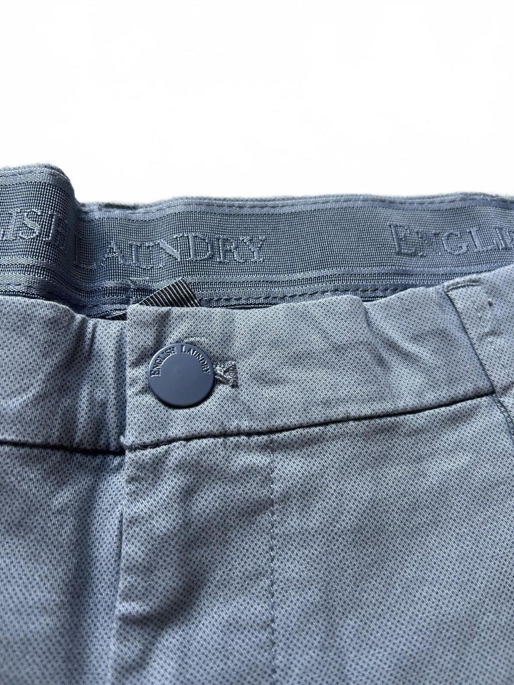 English Laundry blue flat front chino shorts, size 40” waist
