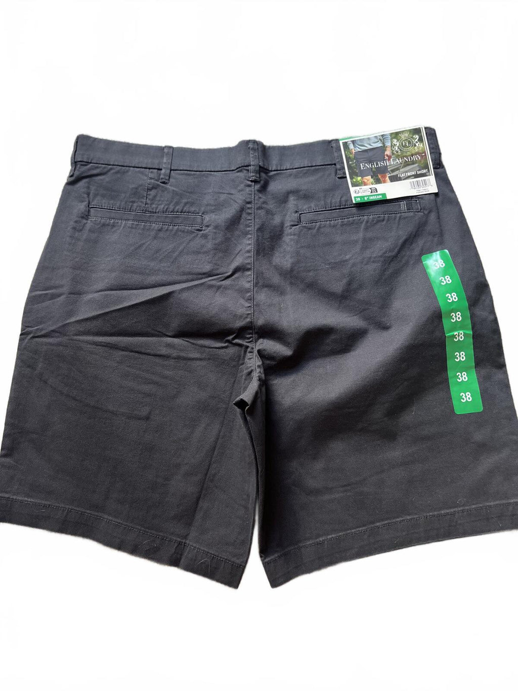 English Laundry dark grey chino shorts, size 38” waist