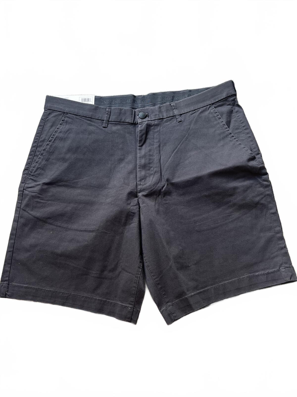 English Laundry dark grey chino shorts, size 38” waist